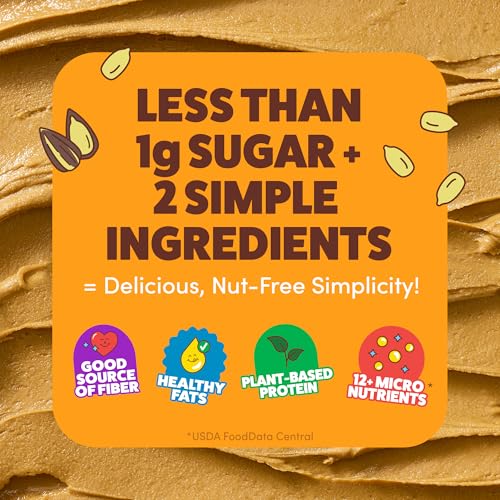 SunButter Creamy No Sugar Added / 16 Ounce (Pack of 6) / Brown Butter