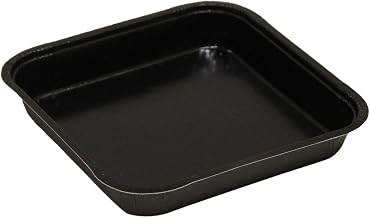 Solut 43345 Black SBS Paperboard Tray, 31-Fluid Ounce Capacity, 8" Length x 8" Width x 1-1/4" Height (Case of 250)