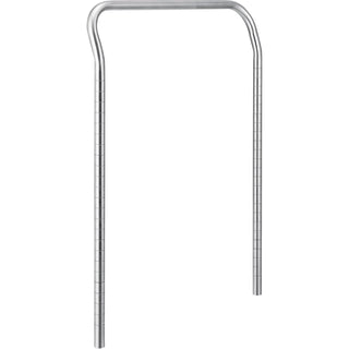 Poly-Z-Brite Utility CART Handle 24W by Nexel – Alloy Steel, Silver, Model AH24Z