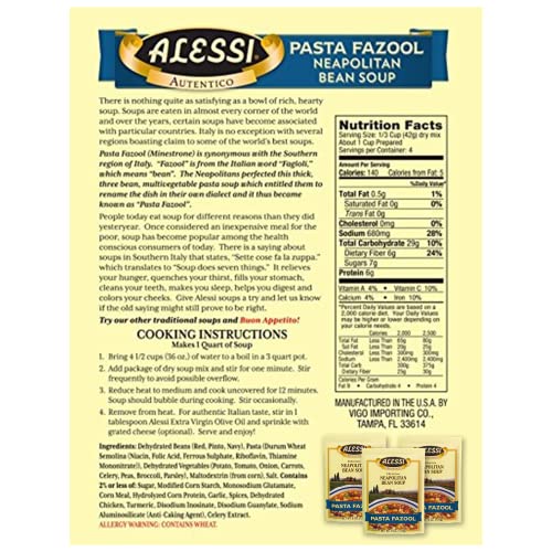 Alessi Variety / 2 Ounce (Pack of 3) / 1 Dry Soup Mixes