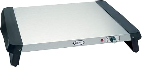 Cadco WT-5S 13.9" x 14" Countertop Warming Tray Shelf with Variable Heat Control, Stainless Steel, 120v, 9 lbs, for Commercial Use