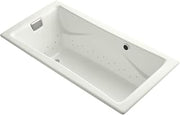 Kohler Tea-for-two 72-in Heated Bubblemassage Air Bath