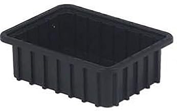 LewisBins ESD-Safe Divider Box, 10-13/16"L x 8-5/16"W x 3-1/2"H, Lot of 8