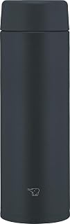 Zojirushi Su-AA48-BA Mahobin Stainless Steel Mug Water Bottle, 16.9 fl oz (480 ml), Screw Type, Dishwasher Safe, Seamless Stopper, Only 2 Cleaning Points, Black