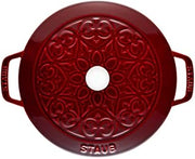 STAUB 26cm Cast Iron Lily French Oven Grenadine Red