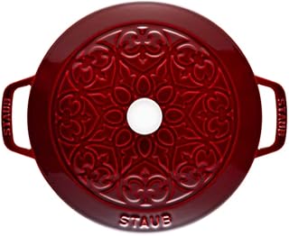 STAUB 26cm Cast Iron Lily French Oven Grenadine Red