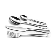 Set 12 Coffee & Dessert Spoons | 18/0 Stainless Steel Spoons by Amefa – 11.1cm, Stainless Steel, Black/White, Model Austin