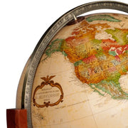 Globes Obelisk Globe by Replogle – Large, Wood, Off-white, Model 22728
