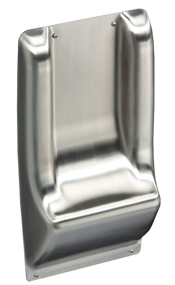 Wall Guard in Stainless Steel by American Dryer – 3.5"L x 9.34"W x 18"H, Metal, Stainless Steel, Model ADA-WG