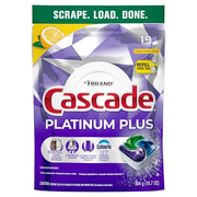 Cascade Lemon / 19 Count (Pack of 1) / 1 Dishwasher Detergent