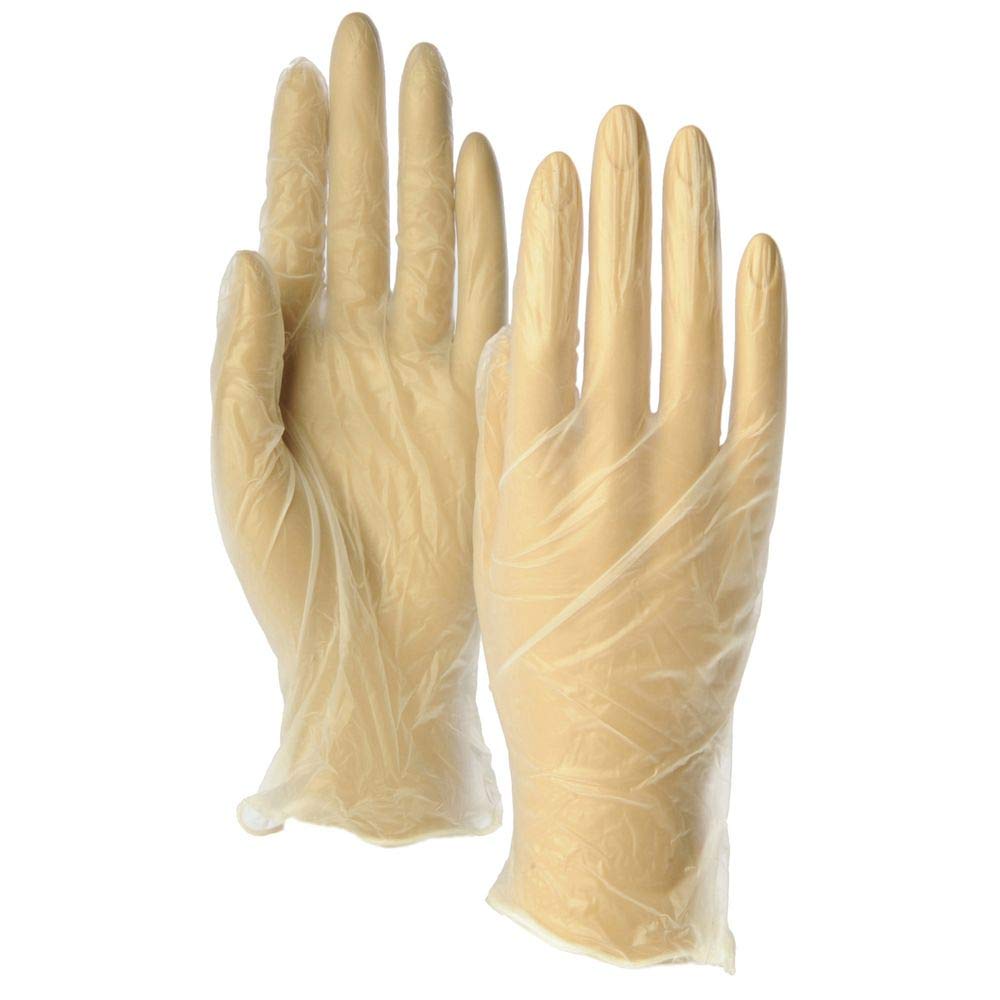 Disposable Vinyl Gloves Light Powder by HUBERT – Medium, Polyvinyl Chloride, Model WWV-PM