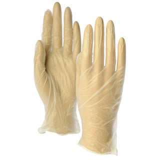 Disposable Vinyl Gloves Light Powder by HUBERT – Medium, Polyvinyl Chloride, Model WWV-PM