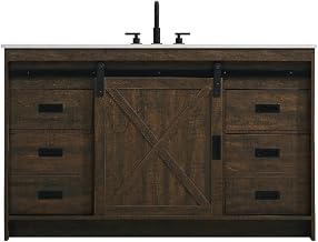 Elegant Kitchen and Bath Austin 54" Single Bathroom Vanity in Expresso