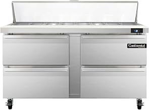 SW60-16-D Sandwich Unit, 60" W, With 16 Pan Top Openings & Four Drawers
