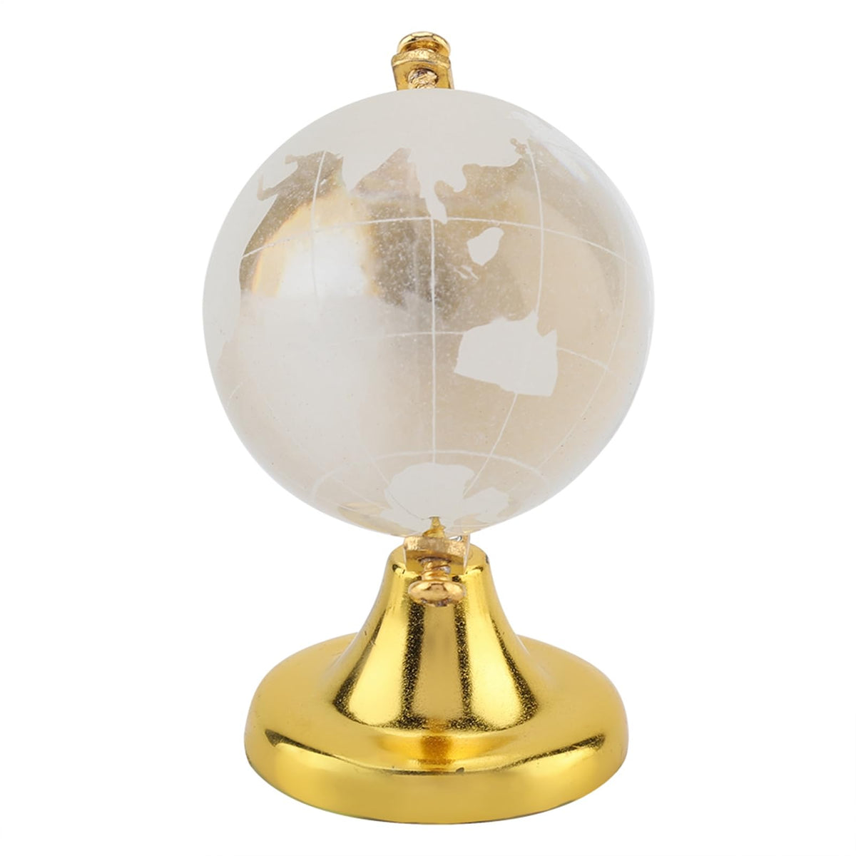 Mini World Globe by Tomedny – Crystal, Golden, Model Tomednyvwxhpty320-01