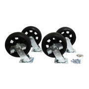 Rough-Terrain 8" Caster Kit for Jetstream and Cyclone 160 Portable Evaporative Coolers by Portacool – Black, Model PARPACCST700