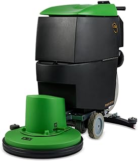 TTS Products NSS Wrangler® 2012AB Walk-Behind Auto Scrubber – 20 in. Cleaning Path – 110Ah AGM Batteries with Square Scrub & Pad Driver – 120V