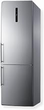 Summit Appliance FFBF249SS2 24" Wide Bottom Freezer Refrigerator 10 Cu.ft. of Storage Capacity, Stainless Steel Doors, No-frost Operation, Bottom Freezer, Eco Function