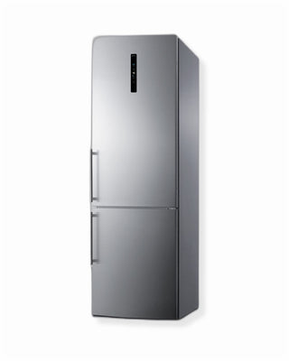 24" Wide Bottom Freezer Refrigerator 10 Cu.ft. of Storage Capacity by Summit Appliance – 32.00x30.00x55.00, 10.6 cubic_feet, In Description, Silver, Model FFBF249SS2