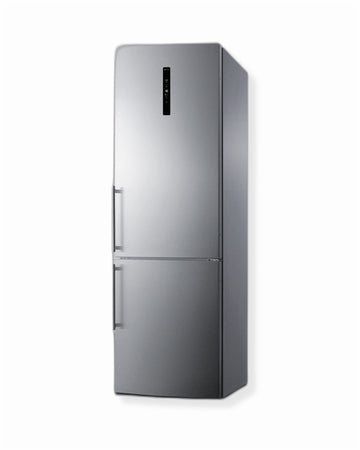 24" Wide Bottom Freezer Refrigerator 10 Cu.ft. of Storage Capacity by Summit Appliance – 32.00x30.00x55.00, 10.6 cubic_feet, In Description, Silver, Model FFBF249SS2