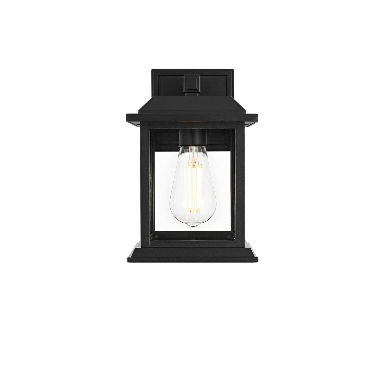 Araceli One Light Outdoor Wall Sconce Black by Lighting Design – Aluminum, Black