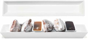 Front Of The House FOH SPT012WHP22 Kyoto 14 Ounce Long White Server - 6 / CS