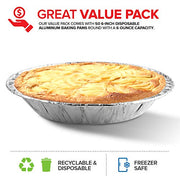 Stock Your Home 50 Pack (6 Inch) / Silver / 50 Pack Pie Pans