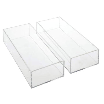Acrylic Holder by HUBERT – Acrylic, Pack of 2, Model 20861