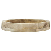 Round Mango Wood Display Riser - 12" Dia x 2" H by HUBERT – Wood, Natural