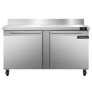 Two Section Work Top Freezer 60" W by Continental Refrigerator – Model SWF60-BS