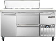 CRA60-12-D Refrigerated Base Sandwich Unit, 60" W, With 12 Pan Openings & Drawers
