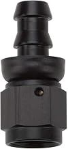 Pushlock Hose End Black Straight -6