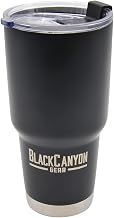 BlackCanyon BCO32OZB 32oz Tumbler Double Wall Vacuum Insulated Travel Mug Stainless Steel Tumbler with Lid Durable Coffee Cup for Cold or Hot Drinks