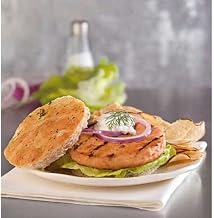 Trident Seafoods Wild Alaskan Salmon Burger, 4 Ounce Pieces, 3 Pound Bag -- 12 per case