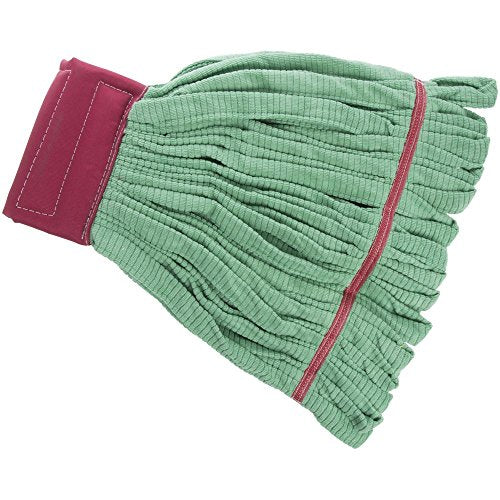Microfiber Mop with 7" W Ribbed Band Green Set of by HUBERT – Pack of 3, Model AWM99LG7