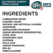 Dr Pepper Zero Sugar Cherry / 12 Fl Oz (Pack of 24) / 1 Soft Drinks