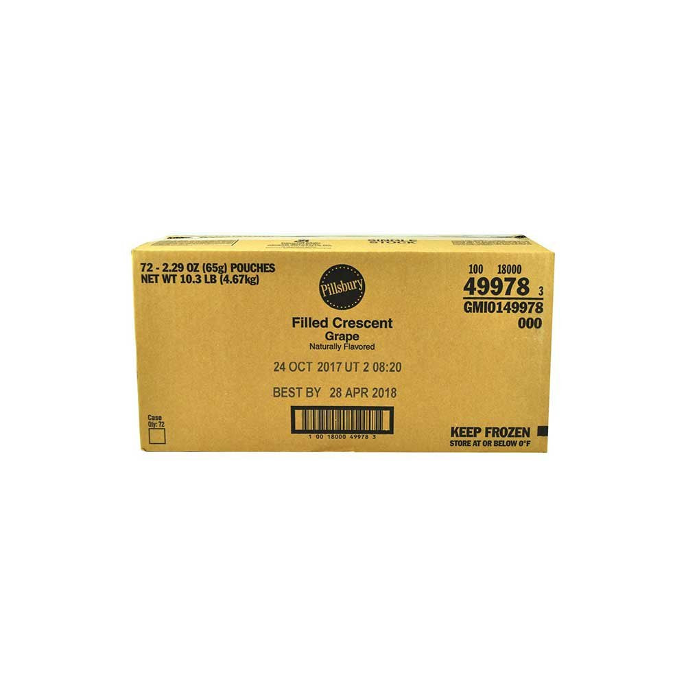 Pillsbury Grape Filled Crescent by General Mills – Pack of 72