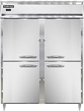 DL2WE-SS-PT-HD Designer Line Extra-Wide Two Section Pass-Thru Heated Cabinet, Full Stainless & Half-Height Doors