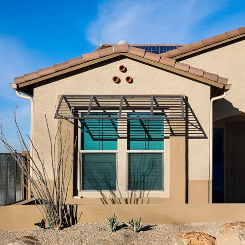 Awntech Black / 68"W x 24"H x 36"D / Modern Awnings