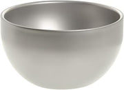 HUBERT Serving Bowl with Bead Blast Finished Stainless Steel - 7" Dia x 4 1/4 H