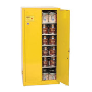 Eagle 30 gallon, 65"Height, 43"Width, 12" / Yellow / Safety Cabinet for Paint & Ink Safety Storage Cabinets