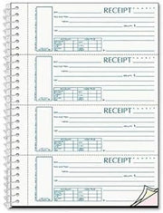 (s16444wcl) 'Rediform 3-part Wirebound Money Receipt Book - Wire Bound - 3 Part