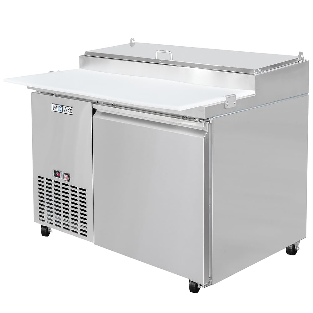 44 1/2" Pizza Prep Table w/Refrigerated Base by MOTAK – 50.00x37.01x45.67, In Description, Check Images, Model MPR-44-X