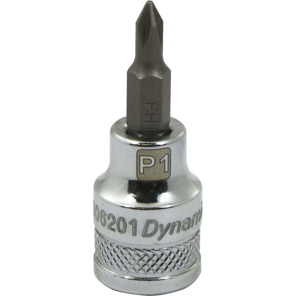 Tools 3/8" Drive Phillips Head by Dynamic – #3, Chrome Finish, Model D006203