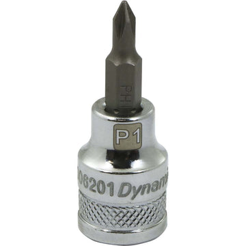 Tools 3/8" Drive Phillips Head by Dynamic – #3, Chrome Finish, Model D006203