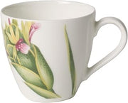 Villeroy & Boch Malindi Fine Premium Bone Porcelain Mocha/Espresso Cup, Green, Red, White, 25 cm, 17 x 17 x 8 cm, 100 ml