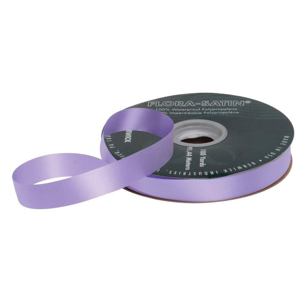 Lavender Ribbon Flora-Satin - 1 1/4" W x 100 yds by BERWICK OFFRAY L L C – Plastic, Lavender, Model 26521020396