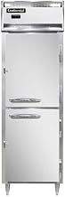 DL1W-SA-PT-HD Designer Line Single Section Pass-Thru Heated Cabinet, Stainless Exterior & Half-Height Doors