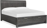 Magnussen Home Kinsley Black Heron California King Panel Storage Bed