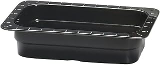 G.E.T. Enterprises ML-29-BK Black 10.36" x 6.3" Fourth Size Insert Pan, Melamine